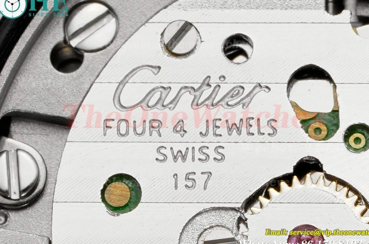 RG De Dial SS White Cartier Quartz Pasha AF 30mm Ladies 0109